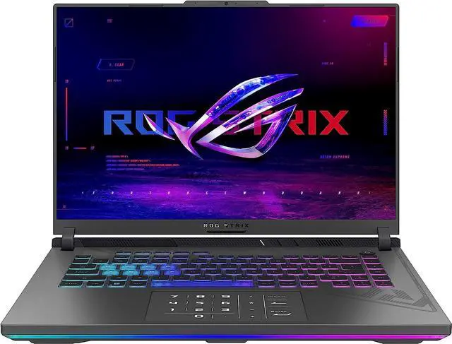 Alt view image 2 of 7 - ASUS ROG Strix G16 Gaming Laptop, 16" QHD 240Hz, Intel Core i9-13980HX 24 Cores Processor, NVIDIA GeForce RTX 4050 6GB GDDR6 Graphics, 64GB DDR5  1TB PCIe SSD, Bluetooth 5.2, Windows 11 Pro