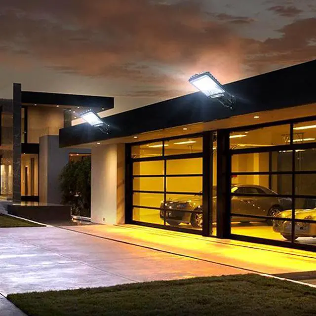 Alt view image 5 of 7 - UMEXUS Bright Solar Power LED Light PIR Motion Sensor Street Wall Flood Lamp Outdoor Garden Commercial Waterproof 2 pack TypeB-72LED COB
