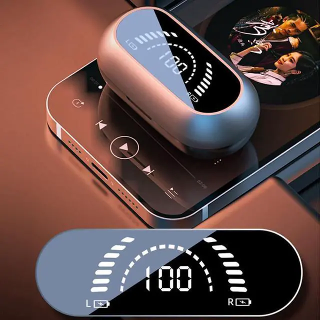 Alt view image 2 of 7 - eYotto Wireless Bluetooth Earphone Air Conduction Ear Headphones 5.3 Gaming Headphones for Kids Adult Gym Workout Sports iPhone Android