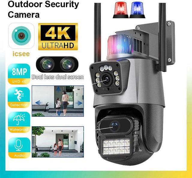 CCTV ICSee 360º Wifi IP Security Protection 8MP 4K Wireless Video