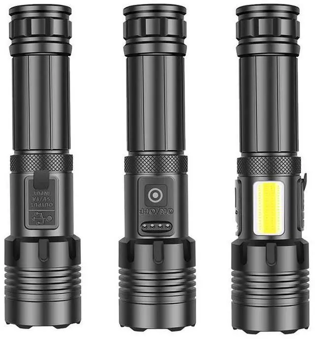 Alt view image 7 of 7 - eYotto LED Flashlight, 7 Lighting Modes Super Bright Handheld Flashlight, 1000000LM High Powered LED Flashlight for Outdoor Activies Search Work Camping Climbing