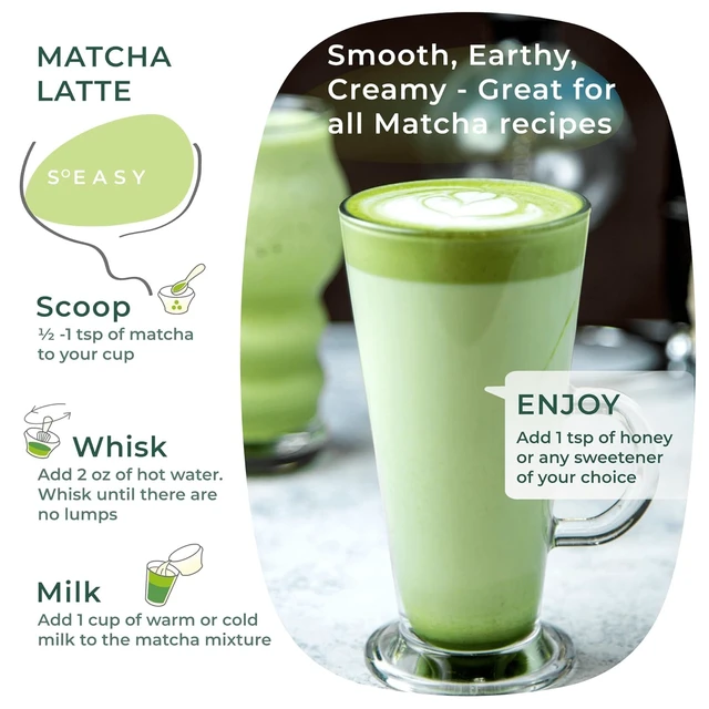 Alt view image 5 of 6 - Aprika Life Japanese Matcha & Hojicha Powder Set, 3-Pack, 30g Cafe Grade Matcha, 30g Ceremonial Matcha, 20g Hojicha Powder