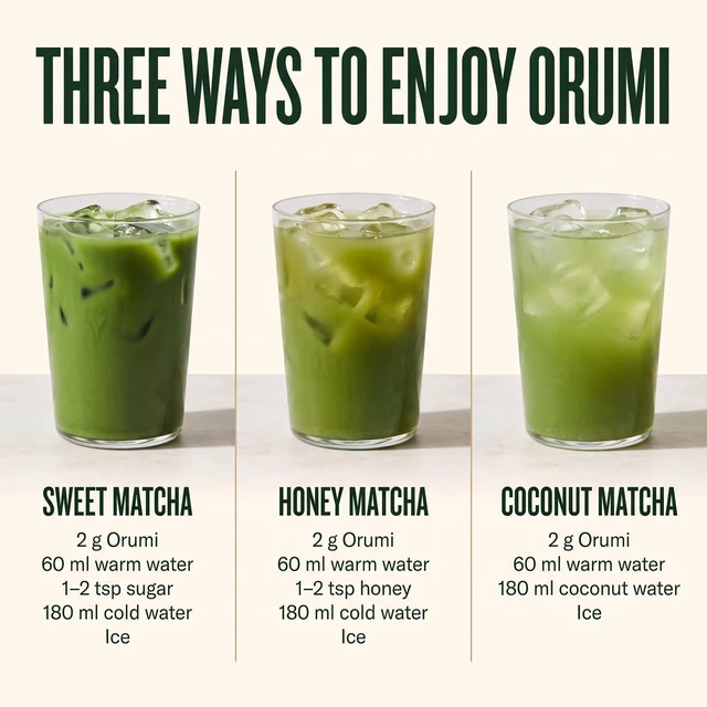 Alt view image 6 of 7 - Orumi Japanese Ceremonial Matcha Powder, 100 g | First Harvest Single-Origin Mie Matcha for Lattes & Tea