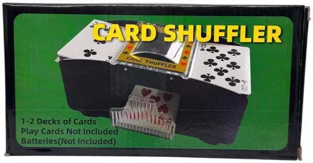 Alt view image 9 of 9 - Automatic Playing Cards Shuffler Poker Casino One/Two Deck Card Shuffler Sorter One Or Two Layers Of Automatic Casino Playing Cards Poker Shuffler Sorter US Shipping