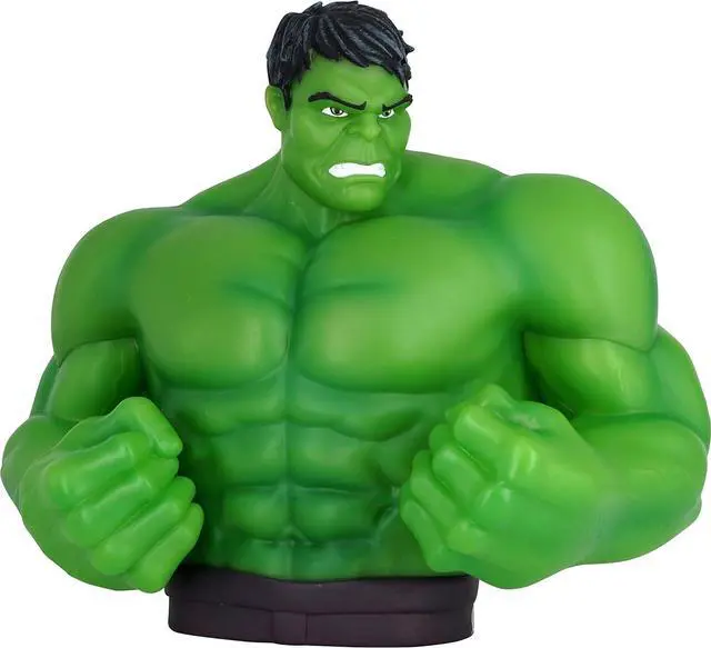 Main image of Monogram International Marvel Hulk Bust Bank Action Figure - Single Pack Toy for Collectors and Enthusiasts