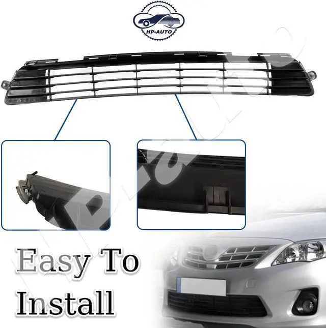 Alt view image 4 of 7 - Front Bumper Lower Grille For Toyota Corolla Sedan 4-Door 2011 2012 2013 TO1036125 5311202280