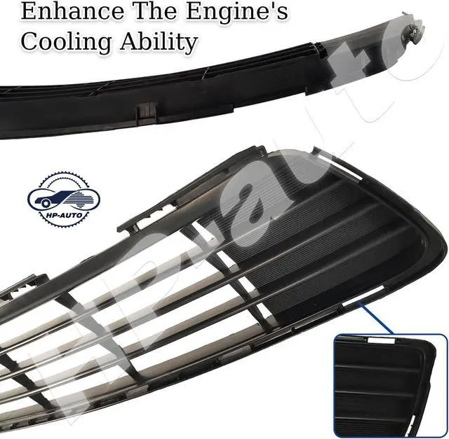 Alt view image 5 of 7 - Front Bumper Lower Grille For Toyota Corolla Sedan 4-Door 2011 2012 2013 TO1036125 5311202280