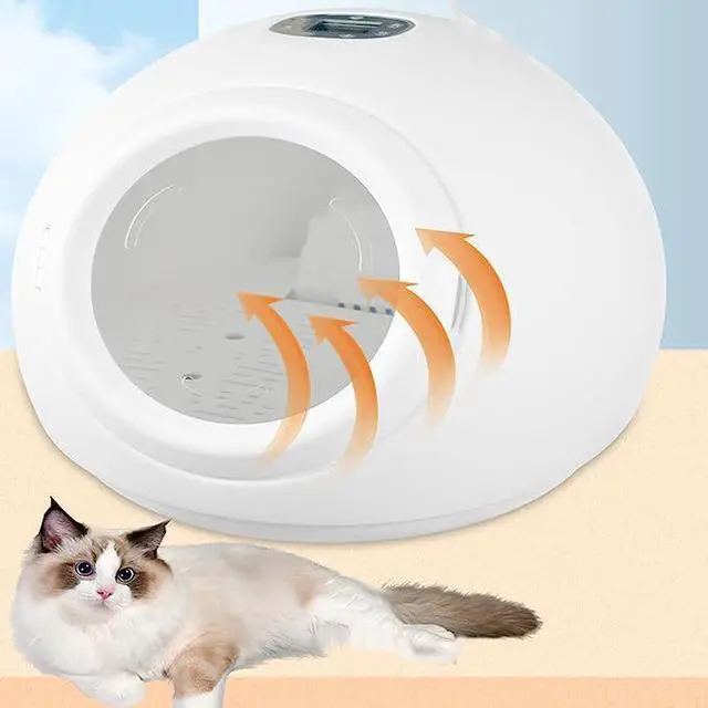 Alt view image 3 of 7 - New Cat and Dog Pet Drying Box Revolving Door Lock Dryer Pet Grooming Supplies Intelligent Temperature Control 360 Degree Circulating Air Cat and Dog Hair Dryer