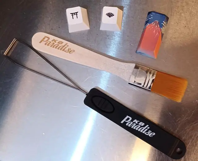 Alt view image 6 of 7 - KBParadise V75 RGB LED Backlight Great Wave Wired 75% 82Key Mechanical Keyboard, Black Case ,18 RGB Backlight Effects, Dye-sublimation keycap ,Hot Swappable,N-Key Rollover ,Kailh Box Red Switch