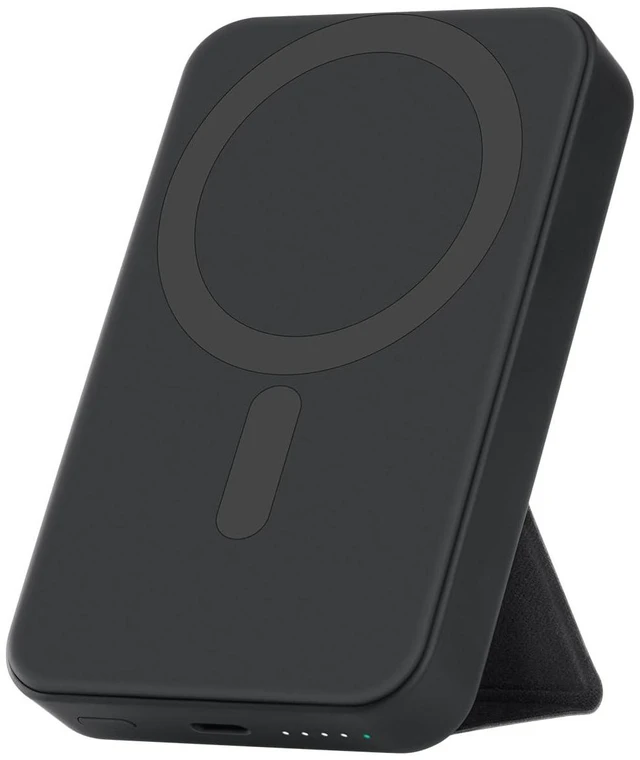 Main image of GOWATT 10000mAh Magnetic Power Bank with Stand for iPhone 17/16/15/14/13/12 | MagSafe-compatible wireless charging, foldable stand, 20W USB-C output, compact design