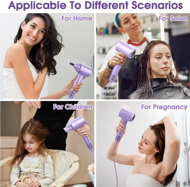 Alt view image 5 of 7 - 110000 RPM Brushless High Speed Plasma Hair Dryer for Home Travel