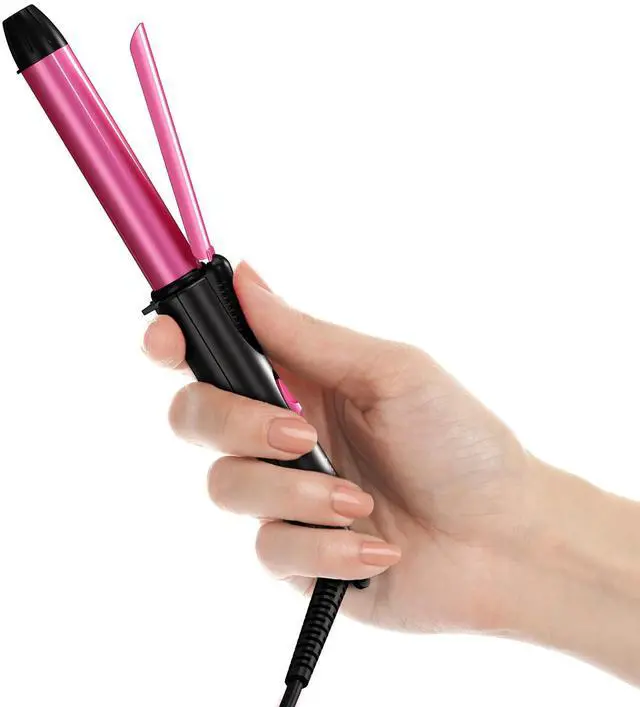 Main image of FARERY Mini Curling Iron, 3/4 Inch Ceramic Mini Hair Curler for Short Hair, Travel Size, Dual Voltage, Keratin & Argan Oil Infused Barrel, with Storage Bag