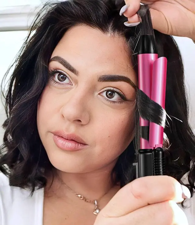 Alt view image 3 of 6 - FARERY Mini Curling Iron, 3/4 Inch Ceramic Mini Hair Curler for Short Hair, Travel Size, Dual Voltage, Keratin & Argan Oil Infused Barrel, with Storage Bag