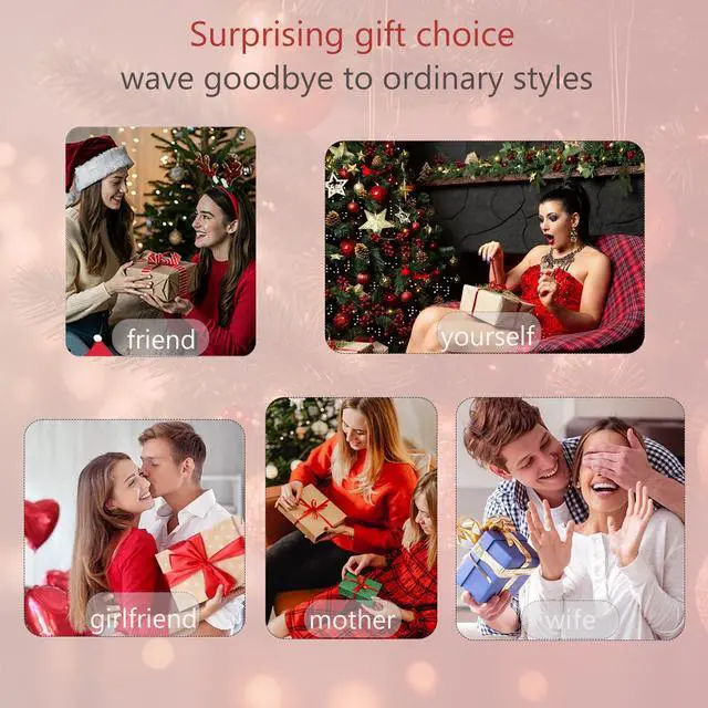 Alt view image 7 of 7 - Hair Curling Wand, 0.5-1Inch Tapered Curling Iron, Professional Ceramic Hair Curler Wand with Heat-Resistant Glove, Dual Voltage (Pink)