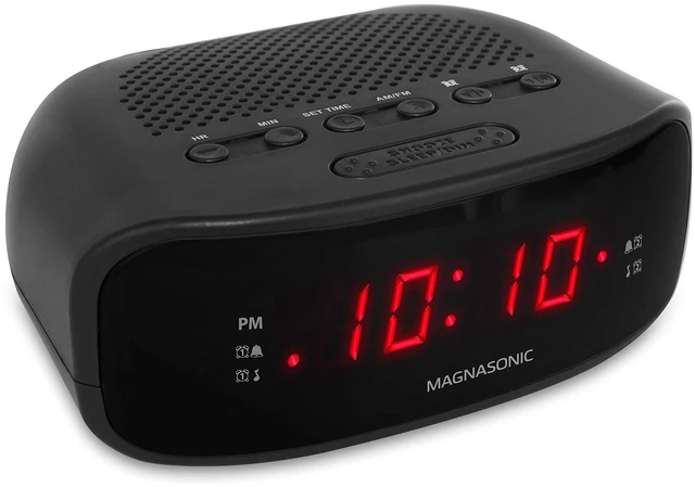 Alt view image 5 of 7 - Digital AM/FM Clock Radio with Battery Backup, Dual Alarm, Sleep & Snooze Functions, Display Dimming Option (EAAC200)