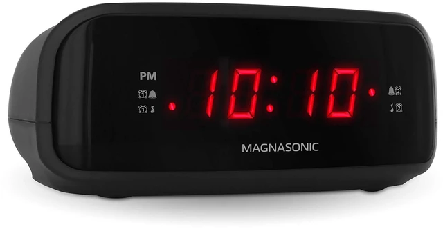 Alt view image 6 of 7 - Digital AM/FM Clock Radio with Battery Backup, Dual Alarm, Sleep & Snooze Functions, Display Dimming Option (EAAC200)