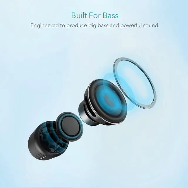 Alt view image 4 of 7 - Soundcore Mini, Super-Portable Bluetooth Speaker with FM Radio, 15H
