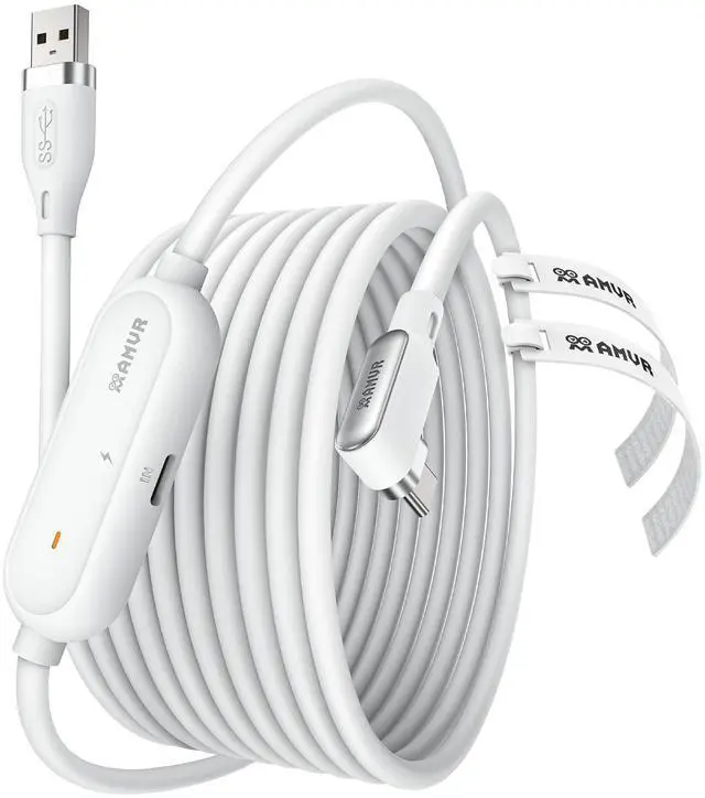 Main image of 16FT(5M) Link Cable with Charging Compatible with Meta Quest 3/3S/Pico 4 Accessories and PCVR/SteamVR. USB 3.0 to USB C Link Cable with 5Gbps Super Speed, Charge & Link Simultaneously