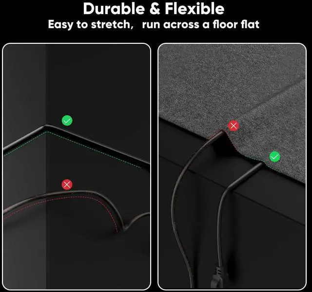 Alt view image 6 of 7 - VOIETOLT Cat 6 Outdoor Ethernet Cable 100 ft, 24AWG 10Gbps Cat6 Cable Cord Waterproof Direct Burial LLDPE UV Jacket, Internet Network Cable with 20 Ties Support POE Cat6 Cat5e Cat5, CCA, UTP for PC