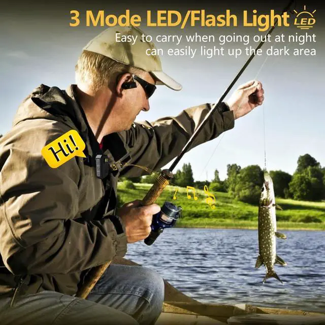 Alt view image 7 of 7 - Wearable Bluetooth Speaker IPX7 Waterproof Clip on Speaker, Mini Bluetooth Speake/Clean Sound/Stereo Pair/Wireless Running Speake Built-in Mic/Lightweight for Audiobooks Outdoor Golf Work Pool