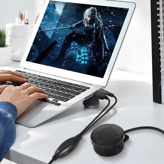 Alt view image 2 of 7 - MEIRIYFA Computer Speakers for Desktop/PC, USB Powered Portable Small PC Speaker with Volume Control for Laptop, Tablets, Monitor