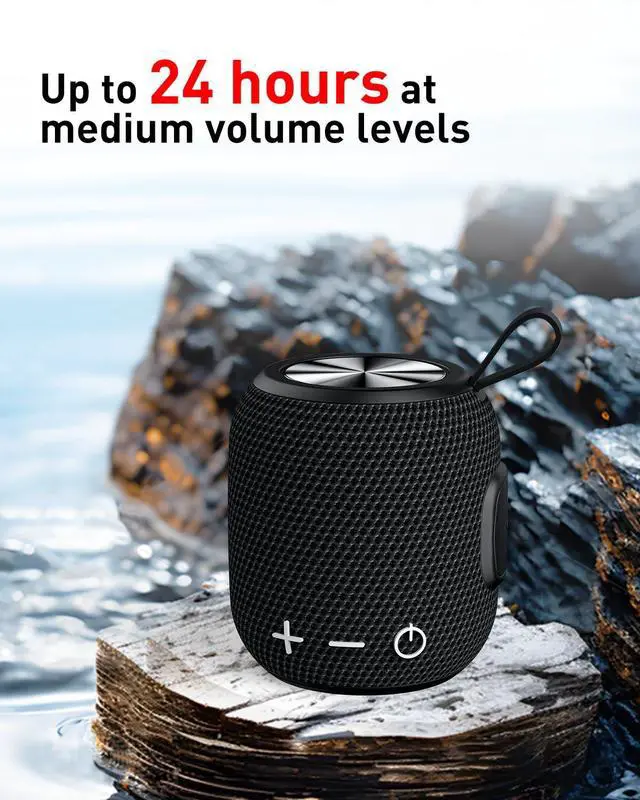 Alt view image 3 of 7 - FIGMASU Portable Bluetooth Speakers Wireless Mini Speaker Bluetooth 5.0, 360 HD Surround Sound Stereo, IPX7 Waterproof for Travel, Pool and Outdoor Shower Speaker