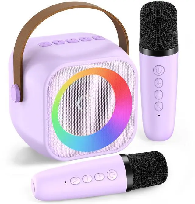 Main image of Karaoke Machine for Kids Adults, Karaoke Toys Gifts for Girls Boys, Portable Bluetooth Speaker with Wireless Microphone, Birthday Gifts for Girls Boys Ages 4, 5, 6, 7, 8, 9, 10, 12+ Years Old