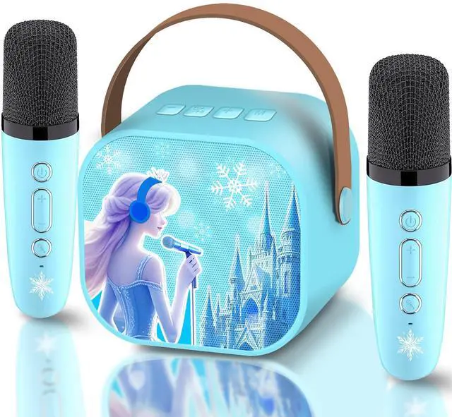 Main image of Frozen Toys for Girls Mini Karaoke Machine for Kids Princess Toys 3 4 5 6 7 8 9 10 Year Old Girl Birthday Gifts Kids Toys Toddler Wireless Microphones