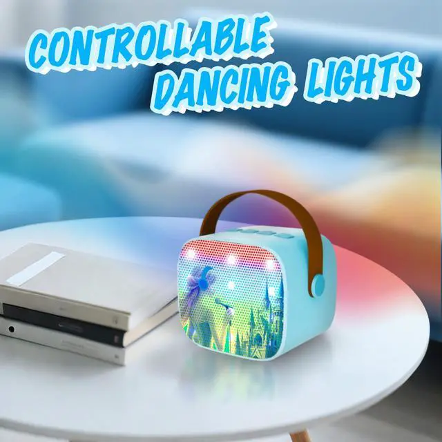 Alt view image 4 of 7 - Frozen Toys for Girls Mini Karaoke Machine for Kids Princess Toys 3 4 5 6 7 8 9 10 Year Old Girl Birthday Gifts Kids Toys Toddler Wireless Microphones