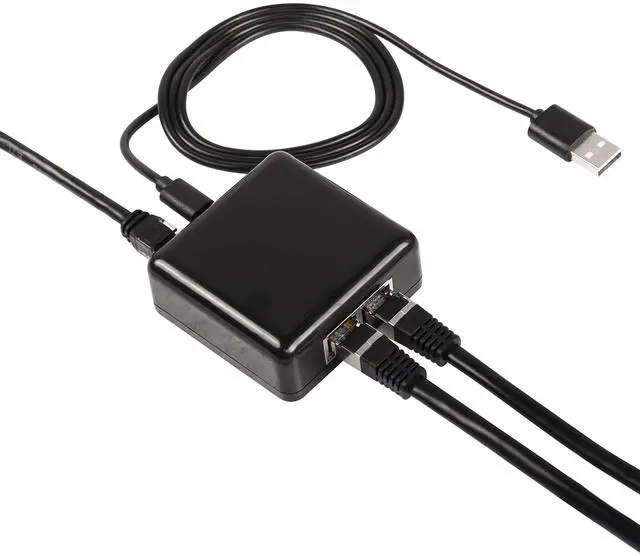 Alt view image 7 of 7 - SinLoon RJ45 Network Splitter Adapter Gigabit,1000Mbps Ethernet Cable Splitter 1 to 2, RJ45 Network Extension Connector,Two Devices Share The Internet at The Same Time(Gigabit 1 to 2)