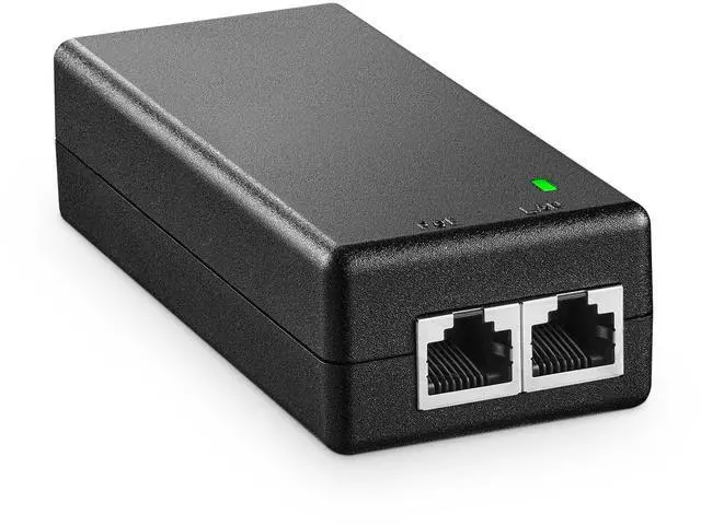 Main image of MokerLink Gigabit PoE Injector, 802.3af 15.4W, 10/100/1000Mbps Ethernet, Plug & Play, Non-PoE to PoE Adapter, Distance Up to 100 Meters (328 ft.)