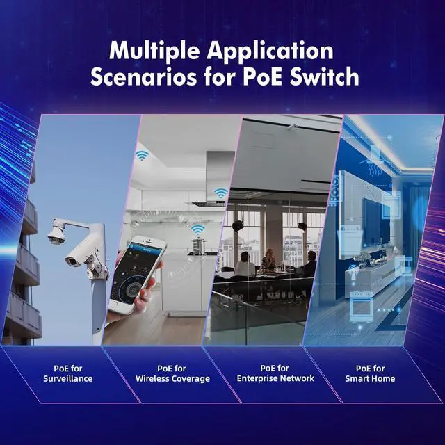 Alt view image 7 of 7 - MokerLink Gigabit PoE Injector, 802.3af 15.4W, 10/100/1000Mbps Ethernet, Plug & Play, Non-PoE to PoE Adapter, Distance Up to 100 Meters (328 ft.)