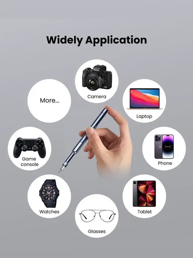 Alt view image 5 of 7 - Wesdut 49-in-1 Small Screwdriver Set, [Super Durable] Tiny Torx Screwdriver Fits All Ring Doorbell, Precision Magnetic Mini Repair Tool Kit for Watch, Laptop, Eyeglass, Camera, Men Gift Screw Driver