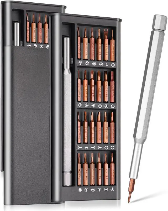 Main image of Dndo Small Precision Screwdriver Set 25-in-1 Professional Magnetic Mini Repair Tool Kit for Laptop, Phone, PC, MacBook, Tablet, Computer, PS5, PS4, Xbox, Electronic, Glasses, Watch
