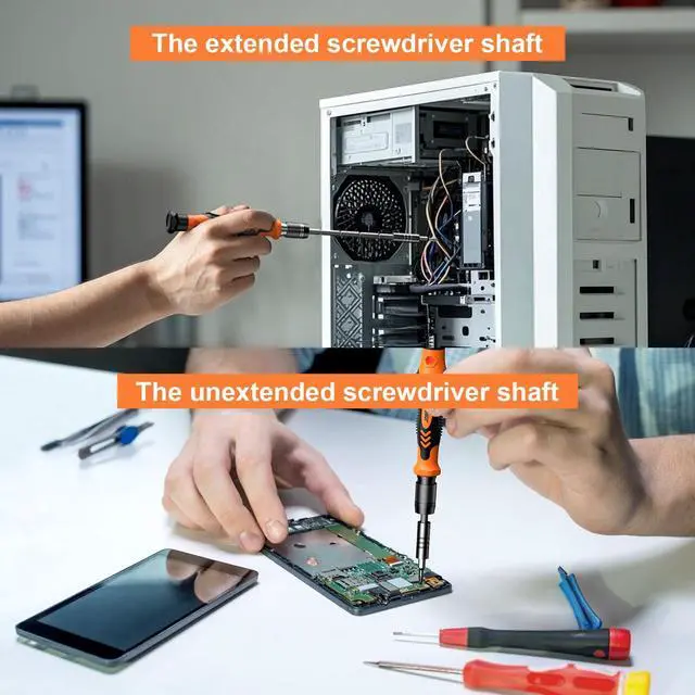 Alt view image 4 of 7 - JOREST 117 in 1 Precision Screwdriver Set, Tool Gifts for Men, Mini Repair Tool Kit with Torx Triwing Bits, Repair for Computer, Macbook, Laptop, PC, RC, PS5, iphone, Electronics, XBOX, Glasses