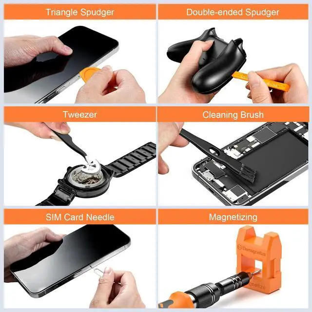 Alt view image 6 of 7 - JOREST 117 in 1 Precision Screwdriver Set, Tool Gifts for Men, Mini Repair Tool Kit with Torx Triwing Bits, Repair for Computer, Macbook, Laptop, PC, RC, PS5, iphone, Electronics, XBOX, Glasses