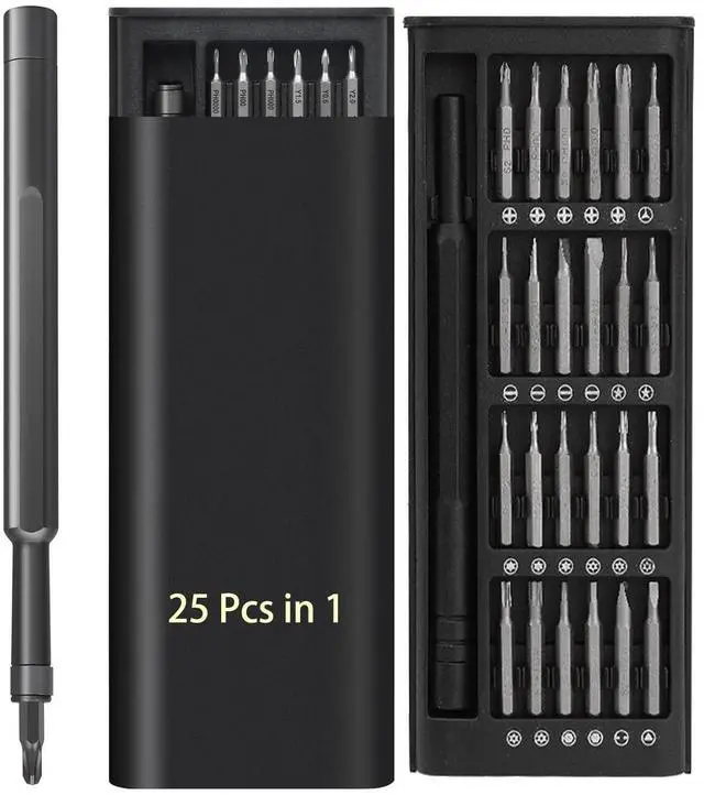 Main image of Precision Screwdriver Set 25 in 1 Magnetic Screwdriver Set. Mini Screwdriver Set for electronics Repair Tablet, PC, Watches, Laptops, MacBooks, iPhone, PS5, Eye Glasses