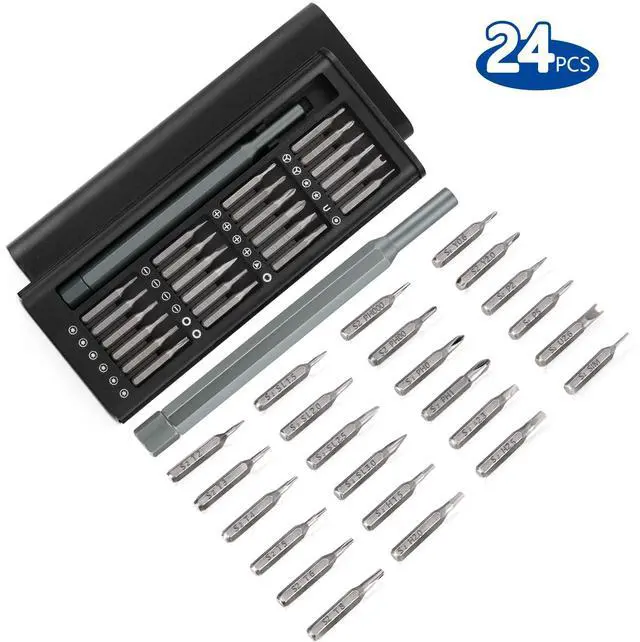 Alt view image 2 of 7 - 24-in-1 Precision Screwdriver Set, Boogom Small Screwdriver Magnetic Set, Mini Carrying Repair Kit for Cameras, Laptops, Cell Phones, Eyeglasses, Game Consoles, Watches