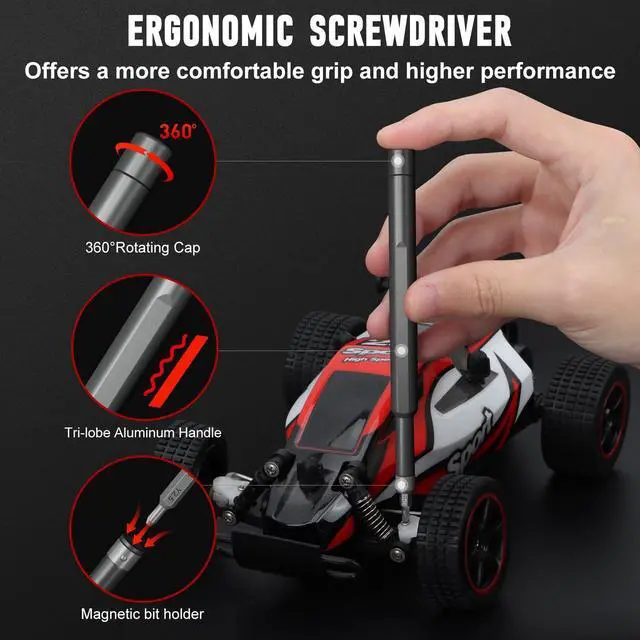 Alt view image 4 of 7 - SHARDEN Precision Screwdriver Set, 60 in 1 Screw Driver Set Kit with Torx, Phillips, Flathead, Mini Repair Tools Kit for Laptop, Phone, MacBook, Computer, Electronics, Glasses, Watch