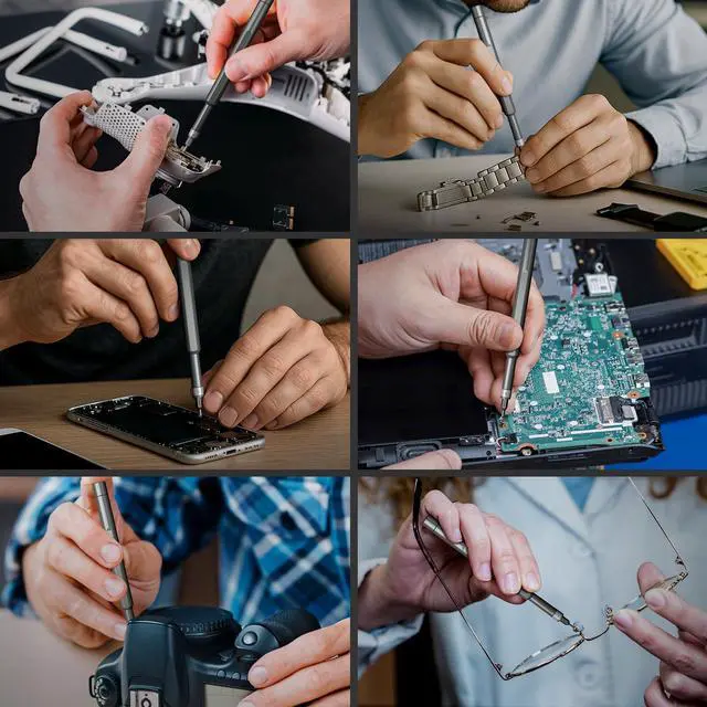 Alt view image 6 of 7 - SHARDEN Precision Screwdriver Set, 60 in 1 Screw Driver Set Kit with Torx, Phillips, Flathead, Mini Repair Tools Kit for Laptop, Phone, MacBook, Computer, Electronics, Glasses, Watch