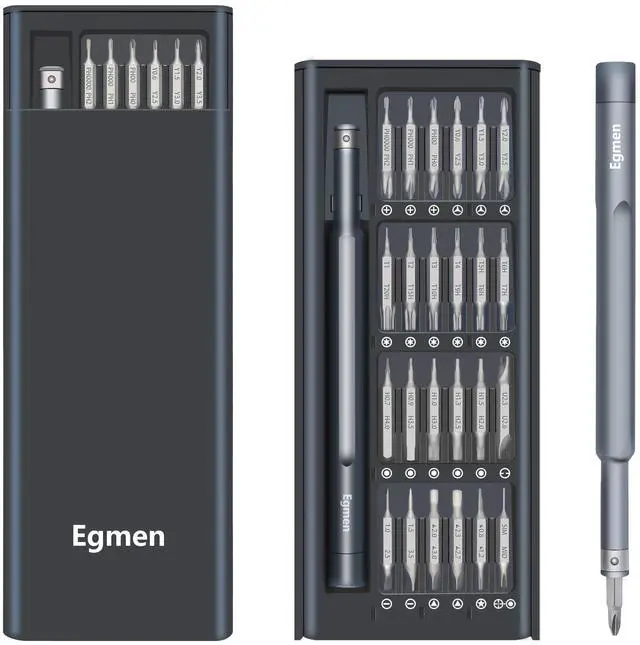 Main image of 49 in 1 Precision Screwdriver Set, Egmen Small Screwdriver Set, Mini Magnetic Screw Driver Set with Case Repair Tool Kit for Doorbell, Glasses, Watch, Computer, PC, Jewelers, Laptop, PS5, Macbook, PS4