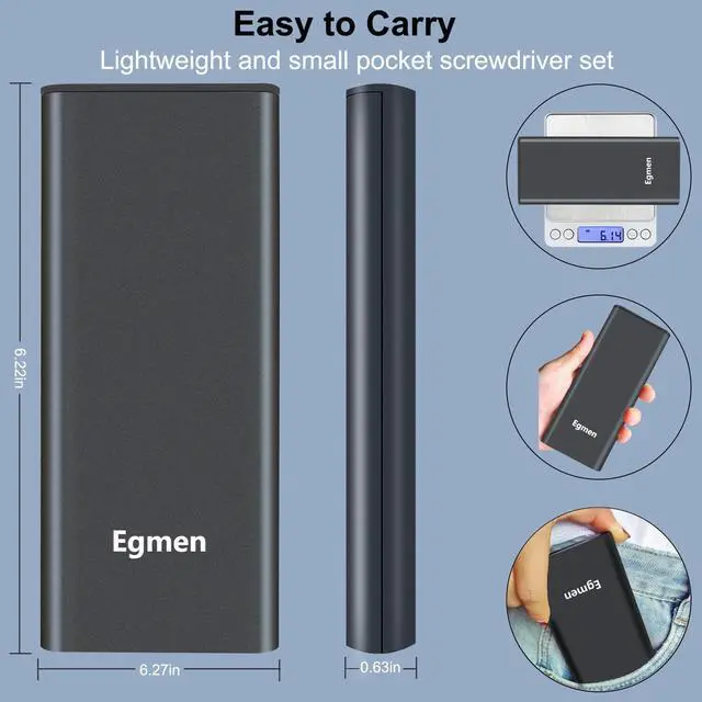 Alt view image 7 of 7 - 49 in 1 Precision Screwdriver Set, Egmen Small Screwdriver Set, Mini Magnetic Screw Driver Set with Case Repair Tool Kit for Doorbell, Glasses, Watch, Computer, PC, Jewelers, Laptop, PS5, Macbook, PS4