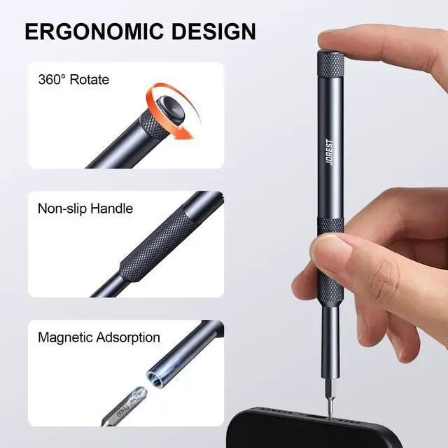 Alt view image 3 of 7 - JOREST 25-IN-1 Precision Screwdriver Set, Mini Repair Tool Kit with Torx for Macbook, Computer, Laptop, iPhone, PS5, Xbox, Switch, Glasses, Watch, Ring Doorbell, Electronic, Small Gift Gadget for Men