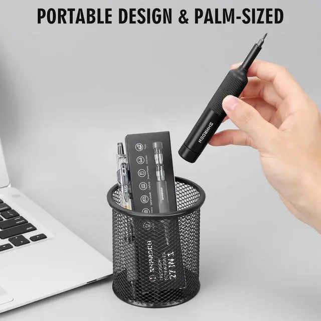 Alt view image 6 of 7 - Sharden 27-in-1 Precision Screwdriver Set Multi Bit Small Screwdriver Magnetic Mini Screwdriver Set Pen Style Manual Repair Tool Kit For Eyeglass, Watch, Computer, Jewelers, Laptop, Electronics, Phone
