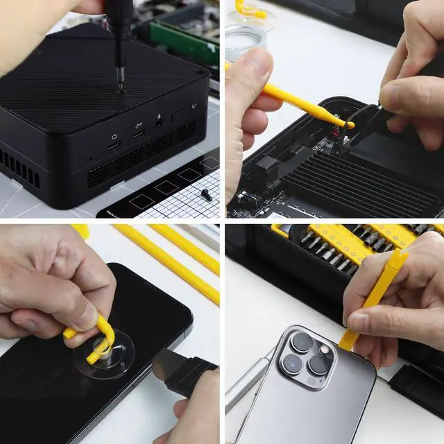 Alt view image 4 of 7 - Precision Screwdriver Sets, PHYONEER 146 in 1 Tool Kit with Alloy Mini Screwdriver, 120 Magnetic Bits, 24 Types of Accessories, Repair Tool Kit for Electronics,PC,Computer,Cell Phone,Laptop,Xbox,PS5