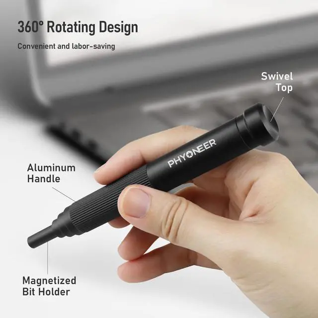 Alt view image 6 of 7 - Precision Screwdriver Sets, PHYONEER 146 in 1 Tool Kit with Alloy Mini Screwdriver, 120 Magnetic Bits, 24 Types of Accessories, Repair Tool Kit for Electronics,PC,Computer,Cell Phone,Laptop,Xbox,PS5