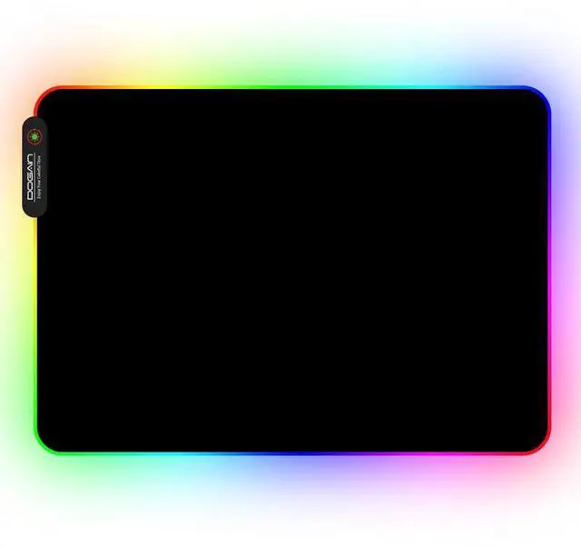 Alt view image 6 of 7 - RGB Gaming Mouse Pad with 11 RGB Light up Modes,LED Gaming Pad,Non-Slip Rubber Based Computer Mice mat Medium Size(13.7 x 10.3)