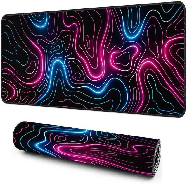 Alt view image 2 of 7 - eulps Gaming Mouse Pad, Large Mouse Pad, Desk Mat Extended Mousepad, with Non-Slip Rubber Base Desk Pad for Home Office, 31.5 X 11.8 (07)