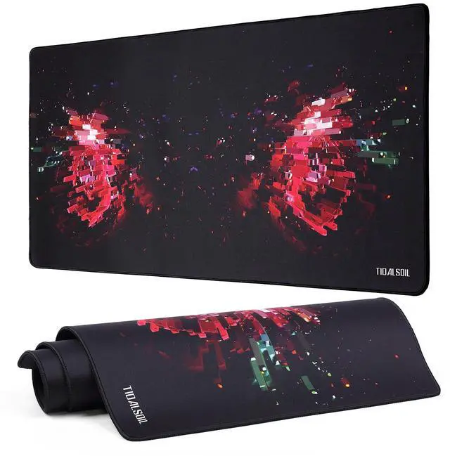 Main image of TIDALSOIL Large Gaming Mouse Pad 35.4 x 15.7 Inch  Oversized Extended Desk Pad with Non-Slip Base, Stitched Edges Mousepad, Smooth Surface for Keyboard, Mouse, Office, Gaming and Work