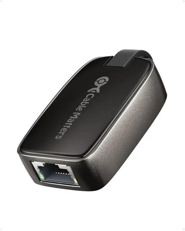 Main image of Cable Matters USB C to Ethernet Adapter Gigabit, Compact 1000Mbps / 1Gbps Thunderbolt 4 to RJ45 Ethernet Adapter - Thunderbolt 4, USB4 Compatible for MacBook Pro, iPhone, iPad Pro, XPS